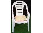 PVC Stuhl stapelbar mit Sitzauflage