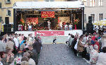 Komplette Bhne fr Stadtfest mit PVC Tanzflche